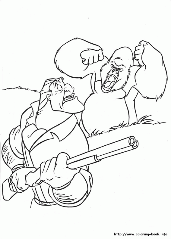 Tarzan kolorowanki
